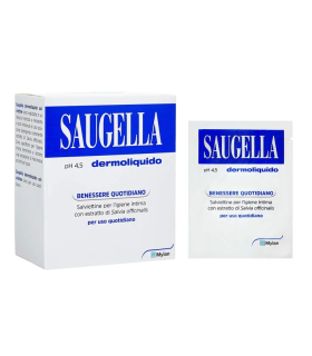 Saugella Dermoliquido 10 Salviettine Deodoranti