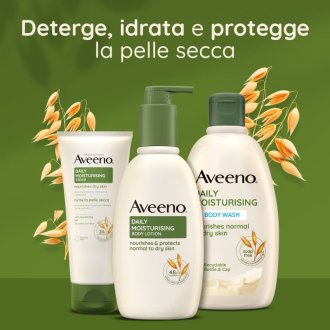 Aveeno Crema Corpo Idratante Daily Moisturising - Con Avena Colloidale adatta per Pelle Sensibile - 100 ml