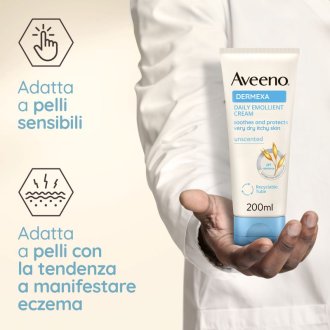 Aveeno Dermexa Crema Emolliente Quotidiana - Ideale per pelle secca a tendenza atopica - 200 ml