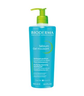 Bioderma Sebium Gel Moussant - Gel detergente purificante per pelle mista e grassa - 500 ml
