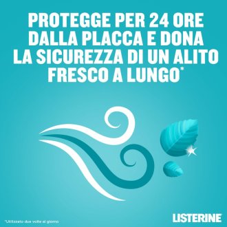 Listerine Coolmint Collutorio - Antiplacca e alito fresco con olii essenziali antibatterici - 500 ml