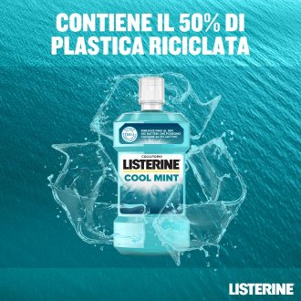 Listerine Coolmint Collutorio - Antiplacca e alito fresco con olii essenziali antibatterici - 500 ml