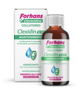 Forhans Clexidin Collutorio con Clorexidina 0,12% senza alcool 200 ml
