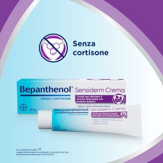 Bepanthenol Sensiderm Crema - Sollievo da prurito ed arrossamenti della pelle - 50 g