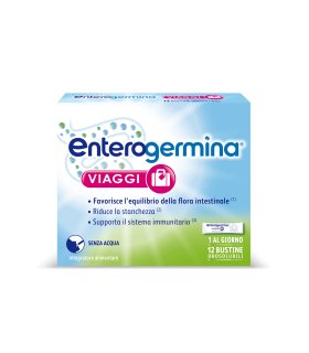 Enterogermina Viaggi - Integratore per l'equilibrio della flora batterica intestinale - 12 bustine orosolubili