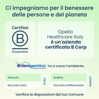 Enterogermina Viaggi - Integratore per l'equilibrio della flora batterica intestinale - 12 bustine orosolubili Enterogermina Viaggi - Integratore per l'equilibrio della flora batterica intestinale - 12 bustine orosolubili