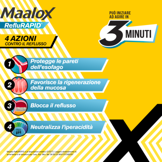 MAALOX RefluRapid 20 Bustine 10ml