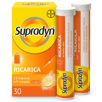 Supradyn Ricarica - Integratore alimentare energetico a base di vitamine e minerali - 30 compresse effervescenti