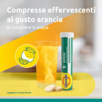 Supradyn Difese - Integratore alimentare per supportare il sistema immunitario - 15 compresse effervescenti