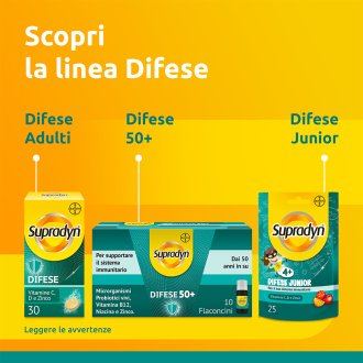 Supradyn Difese - Integratore alimentare per supportare il sistema immunitario - 15 compresse effervescenti