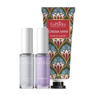 Euphidra Cofanetto di Natale Fare Il Giro Del Mondo - Indurente unghie + Base&Top Coat + Crema mani