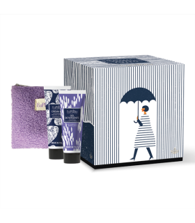 Euphidra Cofanetto di Natale Ballare Sotto Pioggia - Gel detergente viso + Crema gel viso + Beauty pochette 