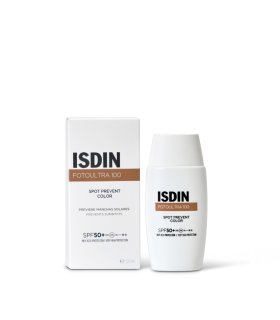 Isdin Fotoultra 100 Spot Prevent Color - Protezione solare viso colorata adatta per prevenire le macchie solari - 50 ml