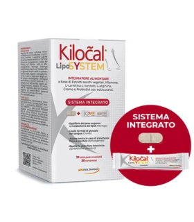 Kilocal Lipo System - Integratore per l'equilibrio del peso corporeo - 20 compresse + 10 stick orosolubili