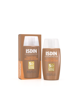 Isdin Fotoprotector Fusion Water Magic Bronze SPF50 - Protezione solare viso colorata ultra leggera - 50 ml