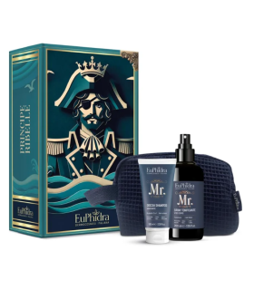 Euphidra Cofanetto di Natale Principe Ribelle - Doccia shampoo anti-stress + Spray tonificante viso corpo + Pochette