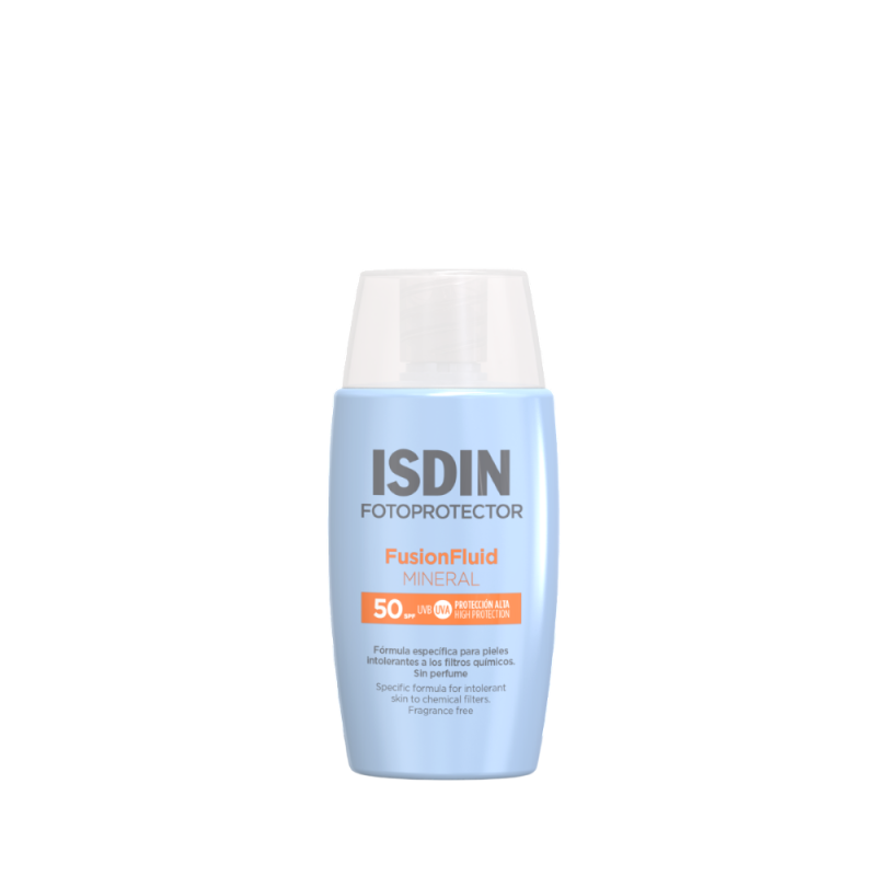 Isdin Fotoprotector Fusion Fluid Mineral SPF50 - Protezione solare viso per pelle sensibile e atopica - 50 ml Isdin Fotoprotector Fusion Fluid Mineral SPF50 - Protezione solare viso per pelle sensibile e atopica - 50 ml