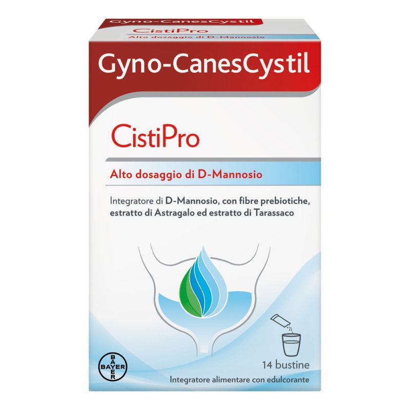 Gyno-CanesCystil Cistipro - Integratore con D Mannosio per il benessere delle vie urinarie - 14 bustine Gyno-CanesCystil Cistipro - Integratore con D Mannosio per il benessere delle vie urinarie - 14 bustine