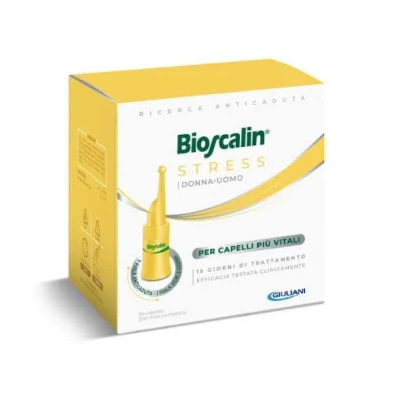 Bioscalin Stress Anticaduta - Fiale anticaduta per uomo e donna - 7 Fiale - 15 giorni di trattamento Bioscalin Stress Anticaduta - Fiale anticaduta per uomo e donna - 7 Fiale - 15 giorni di trattamento