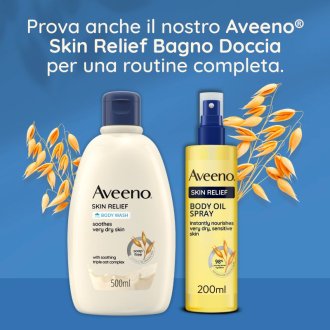 Aveeno Skin Relief Olio Corpo Spray - Spray idratante per pelle secca - 200 ml