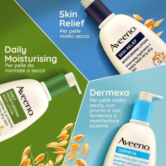 Aveeno Skin Relief Olio Corpo Spray - Spray idratante per pelle secca - 200 ml