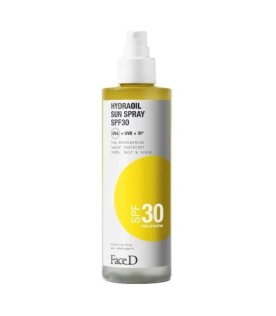 FaceD Hydraoil Spray Solare SPF30 - Protezione solare molto alta per corpo e capelli - 200 ml