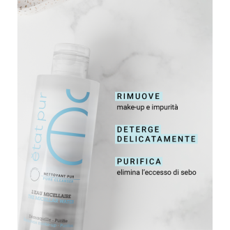 Etat Pur Acqua Micellare - Detergente e struccante per viso e occhi - 200 ml
