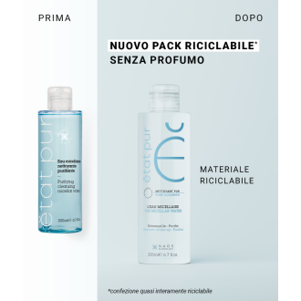 Etat Pur Acqua Micellare - Detergente e struccante per viso e occhi - 200 ml