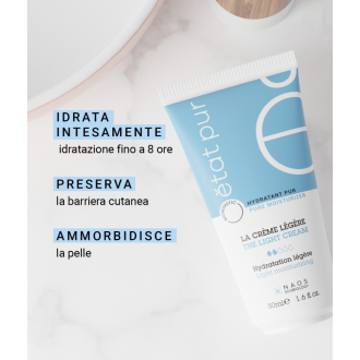 Etat Pur Crema Idratante Leggera - Trattamento viso idratante per pelle da normale a mista - 50 ml