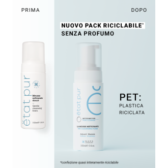 Etat Pur Mousse Detergente Delicata - Detergente viso delicato - 150 ml
