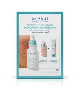 Miamo Protocollo Schiarente Profondo & Rivitalizzante Macchie Invernali - Siero viso anti-macchie + Siero viso rigenerante + Crema viso schiarente