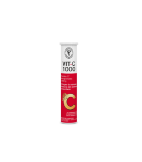 Laboratorio Farmacisti Preparatori Vit-C 1000 - Integratore a base di vitamina C - 20 compresse effervescenti - Gusto Arancia 