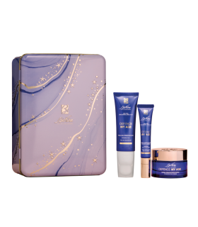 Bionike Cofanetto di Natale 2025 Defence My Age - Peeling rinnovatore + Crema rinnovatrice giorno + Siero occhi e labbra