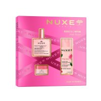 Nuxe Cofanetto di Natale 2025 Febbre Rosa - Olio prodigioso floreale + Very Rose acqua micellare + Very rose balsamo labbra