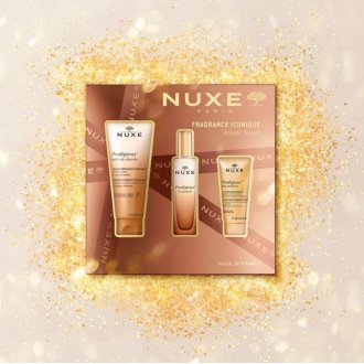 Nuxe Cofanetto di Natale Fragranza Iconica 2025 - Profumo Prodigioso + Olio doccia + Latte corpo profumato 