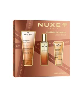 Nuxe Cofanetto di Natale Fragranza Iconica 2025 - Profumo Prodigioso + Olio doccia + Latte corpo profumato 