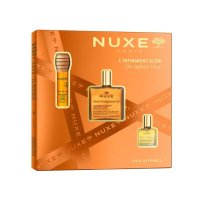 Nuxe Cofanetto di Natale 2025 Luminosità Infinita - Olio prodigioso oro + Reve de Miel gloss labbra + Olio prodigioso
