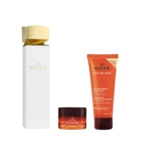 Nuxe Cofanetto di Natale 2025 Cracker Reve de Miel - Gel Lavante Viso e Corpo + Balsamo labbra al miele 
