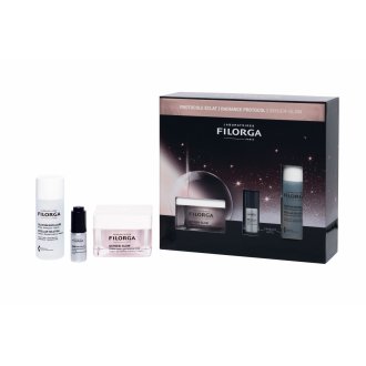 Filorga Cofanetto di Natale 2025 Oxygen Glow - Crema viso uniformante + NCEF Revitalize siero + Soluzione micellare