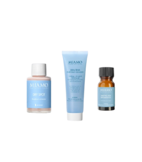 Miamo Cofanetto 2025 Protocollo Sos Brufoli - Dry Spot + AHA\BHA purifying cleanser + Salicylic acid exfoliator 2%