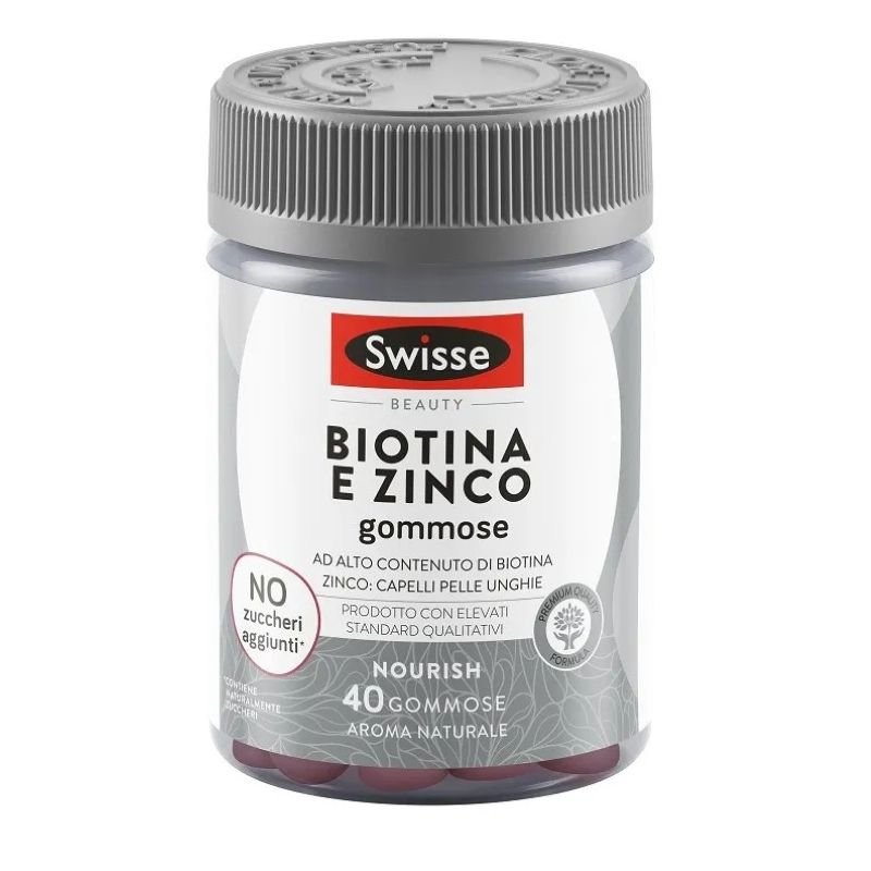 Swisse Beauty Biotina e Zinco - Integratore per capelli, pelle e unghie - 40 caramelle gommose Swisse Beauty Biotina e Zinco - Integratore per capelli, pelle e unghie - 40 caramelle gommose