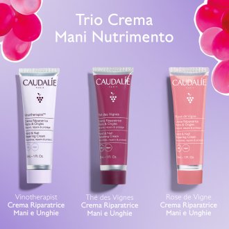 Caudalie Cofanetto di Natale 2025 Trio Crema Mani - Vinotherapist Crema mani + The des Vignes crema mani + Rose des Vignes crema mani Caudalie Cofanetto di Natale 2025 Trio Crema Mani - Vinotherapist Crema mani + The des Vignes crema mani + Rose des Vignes crema mani