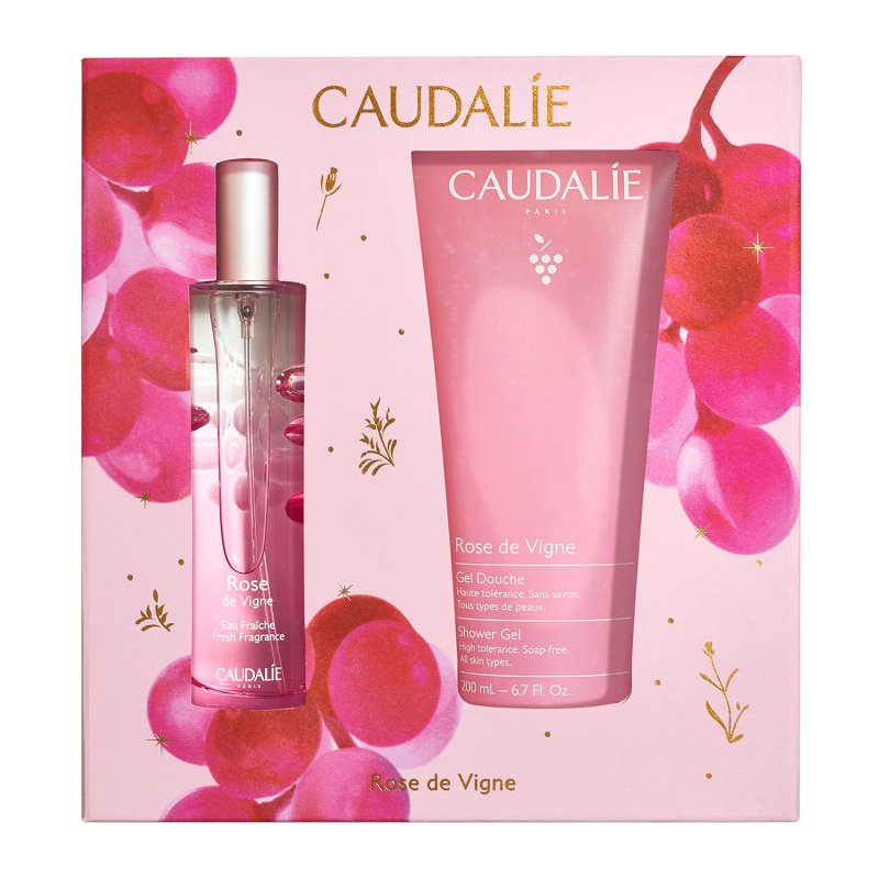 Caudalie Cofanetto di Natale 2025 Rose De Vigne - Acqua profumata 50 ml + Gel doccia 50 ml Caudalie Cofanetto di Natale 2025 Rose De Vigne - Acqua profumata 50 ml + Gel doccia 50 ml