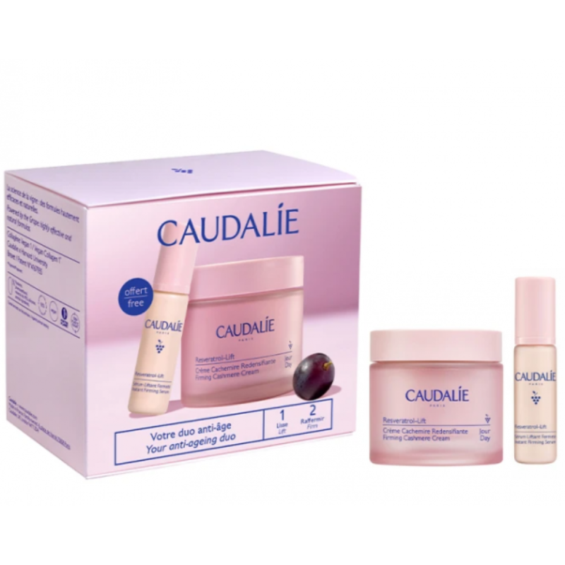 Caudalie Resveratrol-Lift Cofanetto 2025 - Siero liftante + Crema Cashmere ridensificante Caudalie Resveratrol-Lift Cofanetto 2025 - Siero liftante + Crema Cashmere ridensificante
