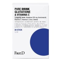 FaceD Pure Drink Glutatione & Vitamina C - Integratore antiossidante per il benessere della pelle - 30 stick pronti da bere FaceD Pure Drink Glutatione & Vitamina C - Integratore antiossidante per il benessere della pelle - 30 stick pronti da bere