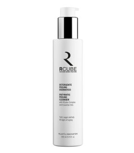 Rilastil RCube Detergente Peeling Enzimatico - Detergente viso esfoliante e illuminante - 200 ml
