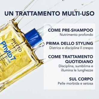Phyto 7 Elixir Olio Sublimante Disciplinante - Olio nutriente per capelli secchi, spessi e danneggiati - 100 ml