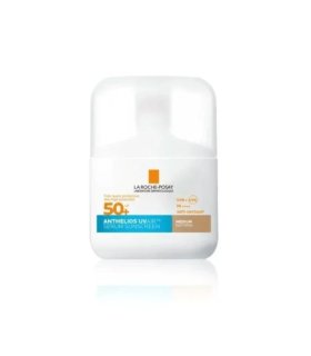 Anthelios Uvair Serum Sunscreen SPF50+ Tonalità Scura - Siero solare protettivo per viso, collo e decolletè - 50 ml