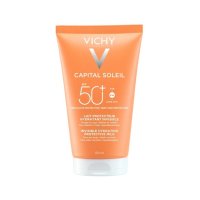 Vichy Capital Soleil Latte Protettivo SPF50+ - Latte solare idratante per viso e corpo - 150 ml