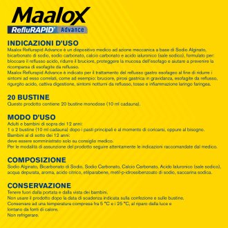 Maalox Reflurapid Adv 20bust Maalox Reflurapid Adv 20bust